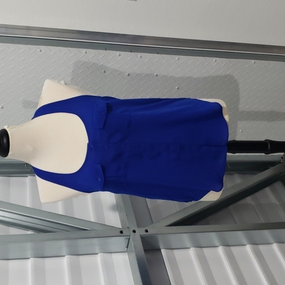 ❤️ New Marisol Blue Button‎ Tank Shirt Size M